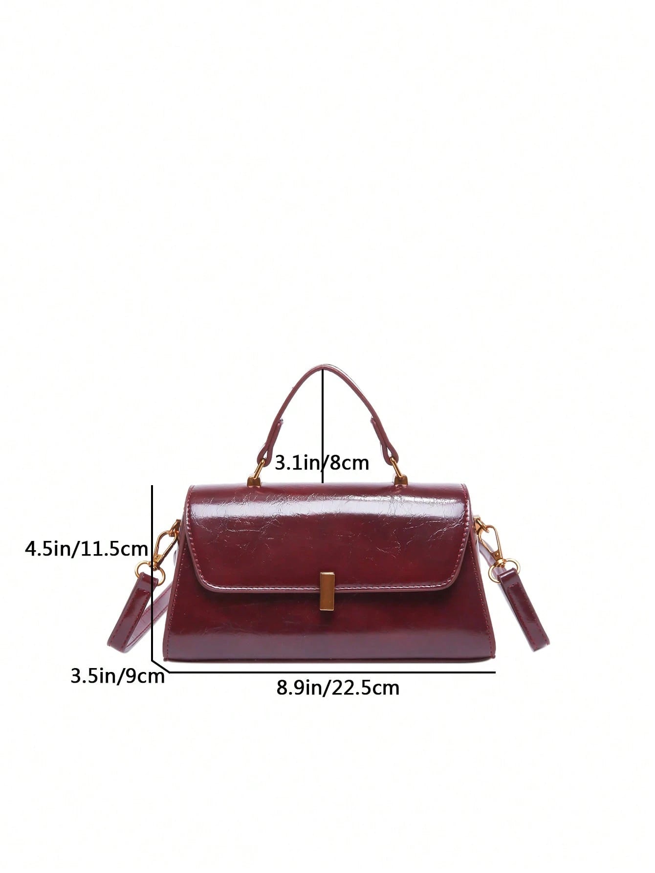 Glossy Mini Top Handle Bag