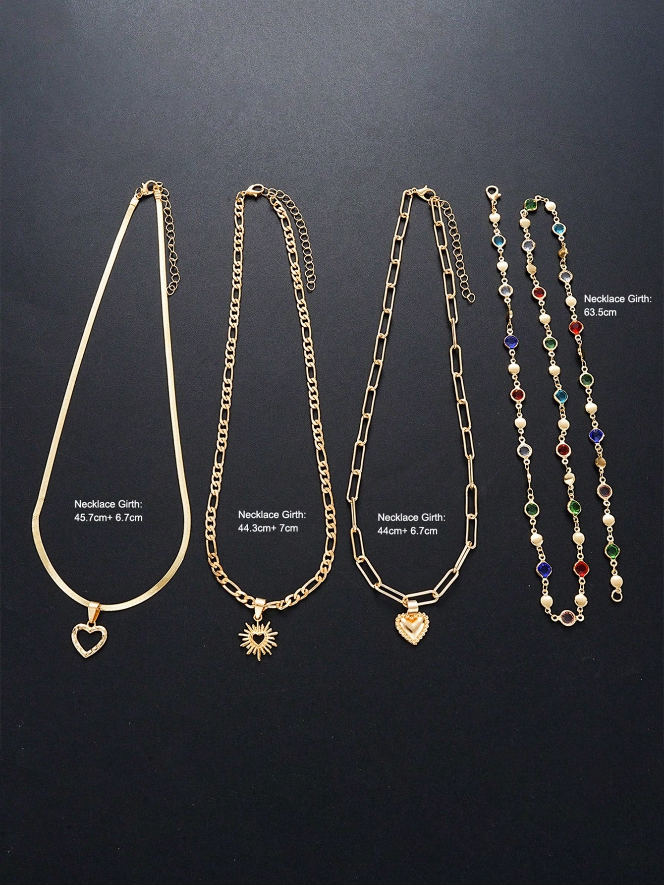 Eternal Amour Quad-Layered Y-Necklace