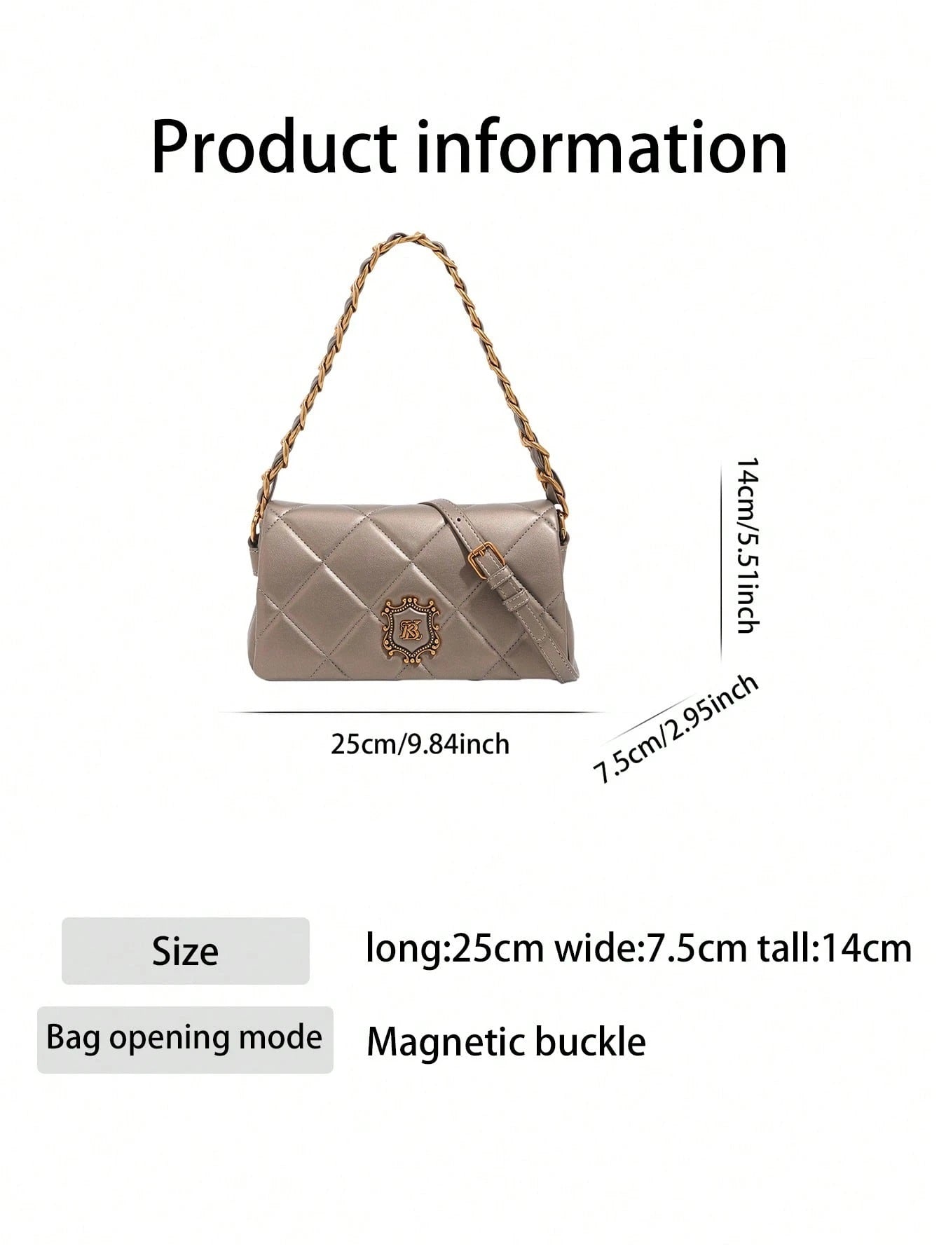 Quilted Chain Shoulder Bag