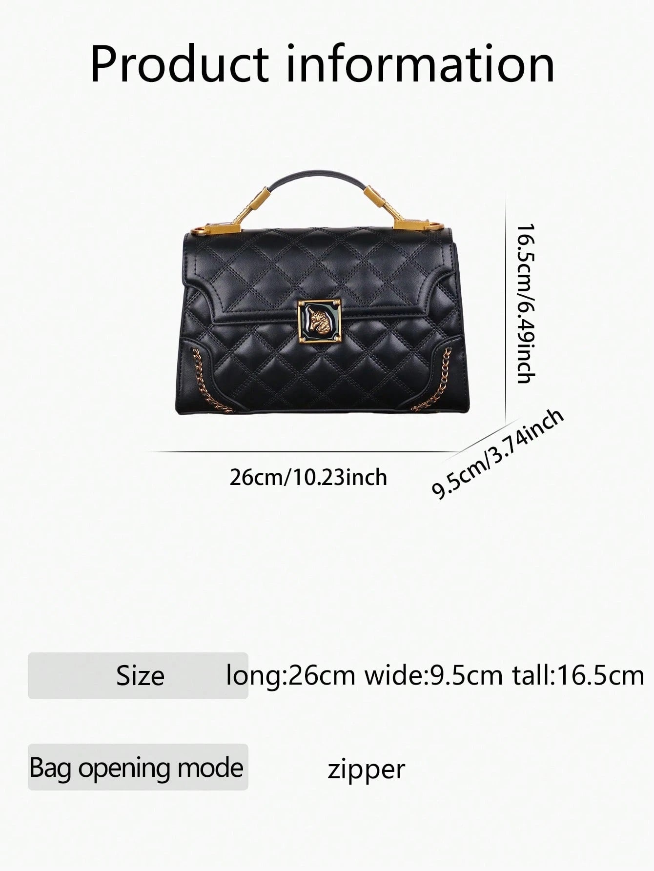 Luxury Quilted Top-Handle Bag