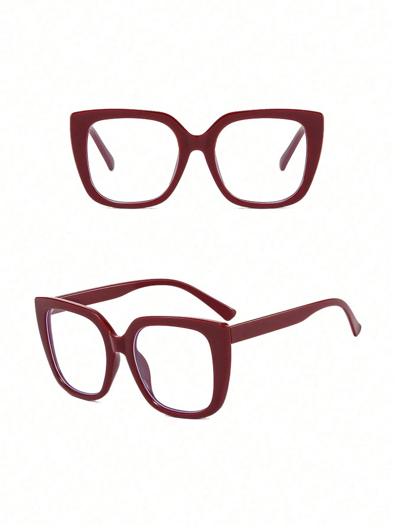Bordeaux Muse – Statement Oversized Glasses for Effortless Luxury