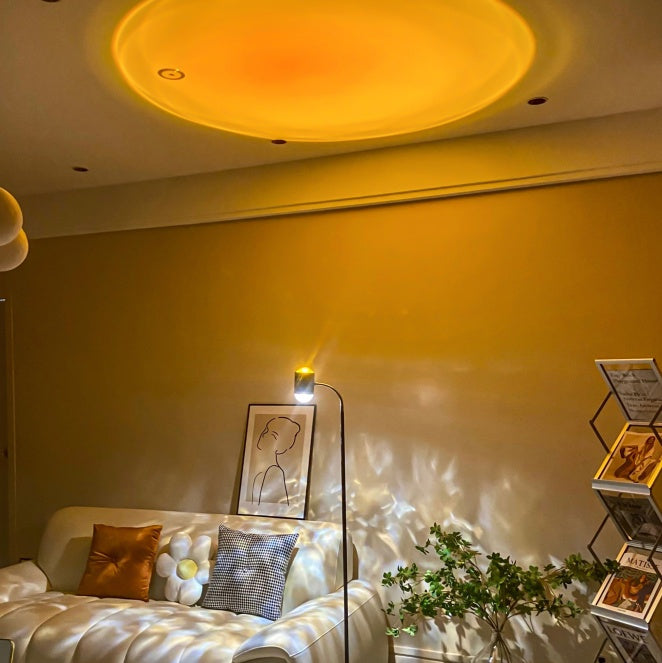 Dual Head Sunset Aurora Floor Lamp Projector
