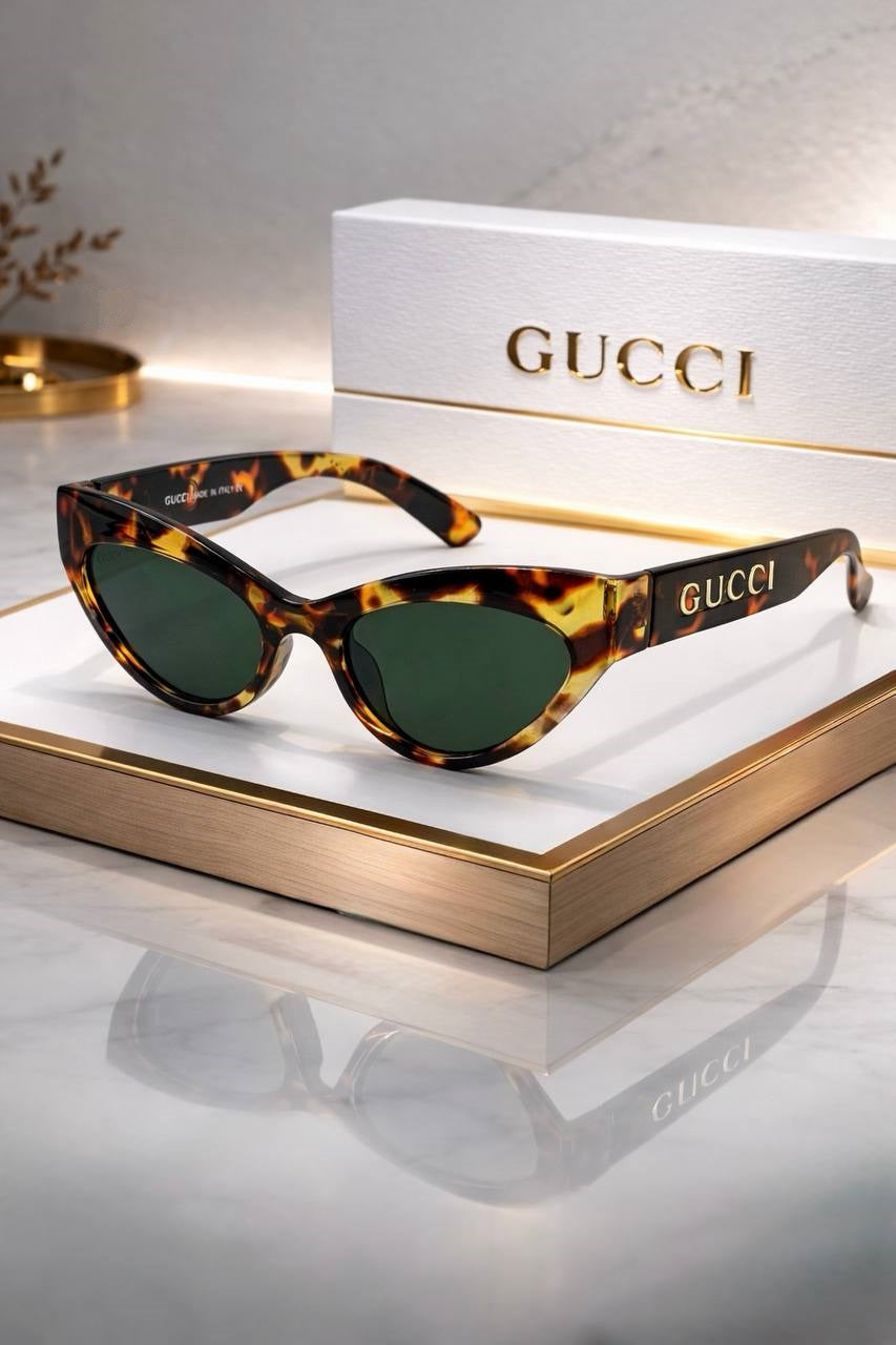 Luxury Cat-Eye Sunglasses – Tortoise Edition