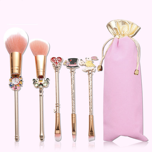 Princess-Style Makeup Brush Set