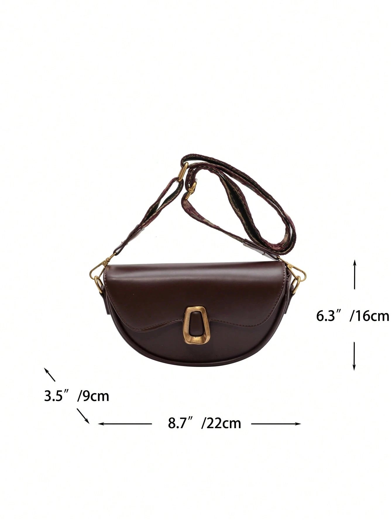 Structured Saddle Shoulder Bag
