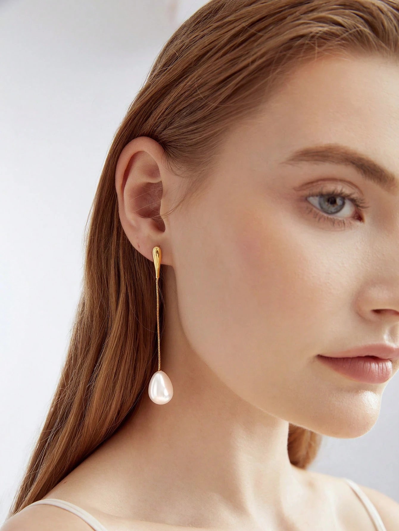 Sculpted Pearl Drop Earrings