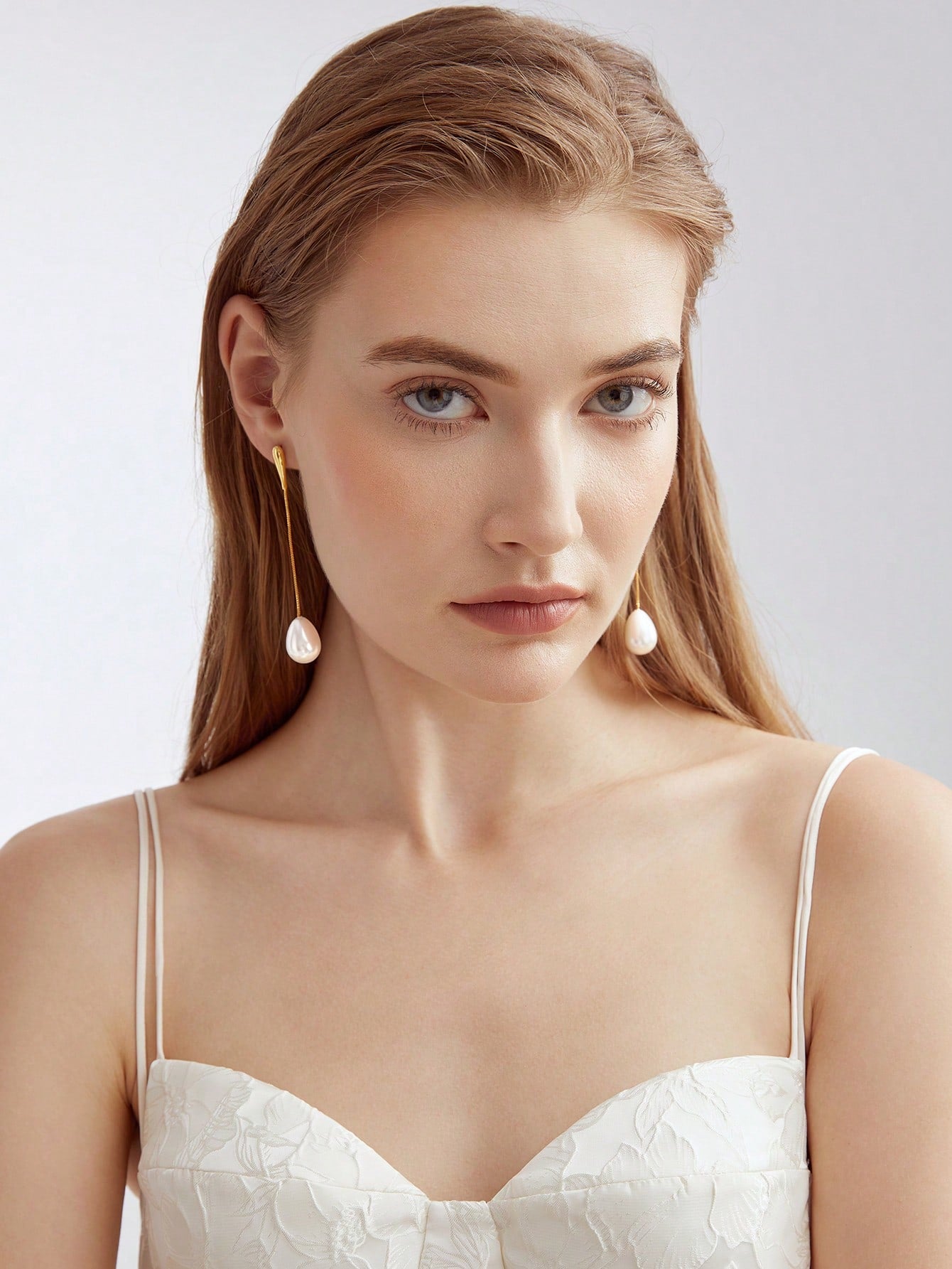 Sculpted Pearl Drop Earrings