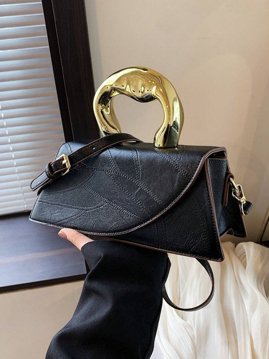 Sculpted Handle Mini Bag