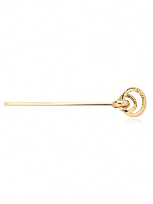 Minimal Gold Hair Pin Set – Sculptural Knot & Sphere Design
