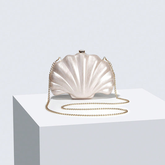 Pearl Shell Statement Clutch