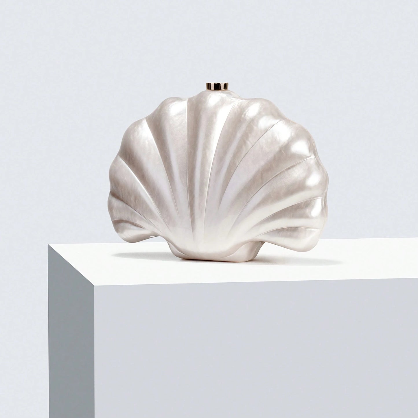 Pearl Shell Statement Clutch