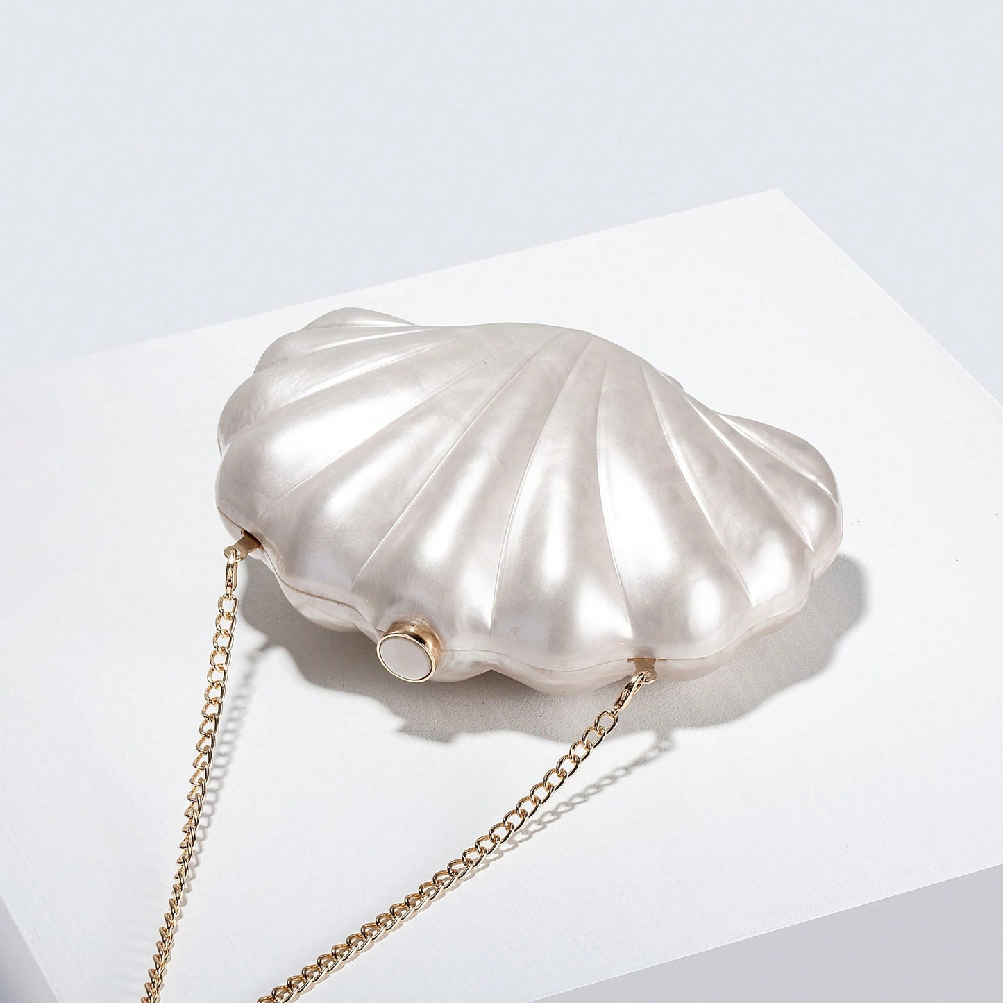 Pearl Shell Statement Clutch