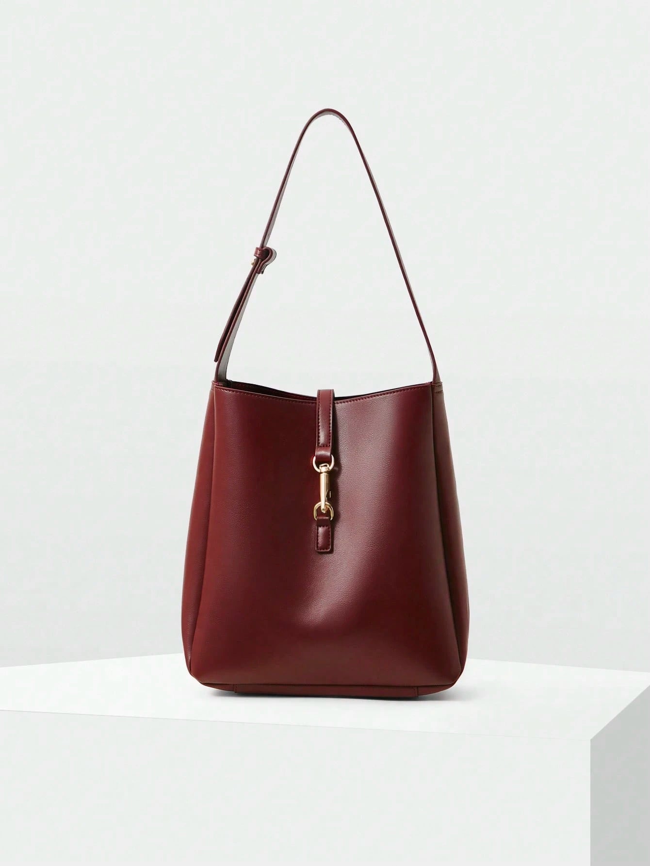 Quiet Form Leather Shoulder Bag