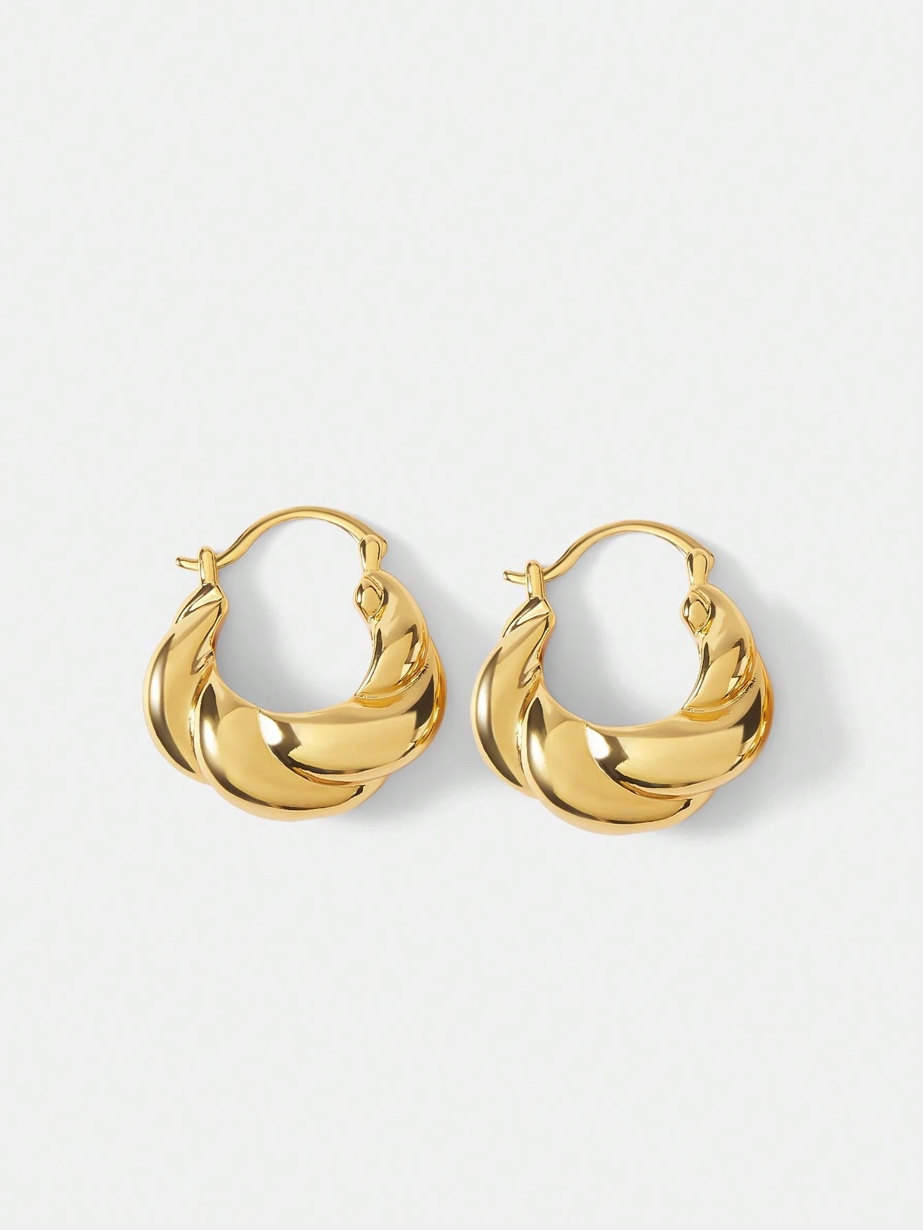 Heritage 18K Gold Plated Braided Studs