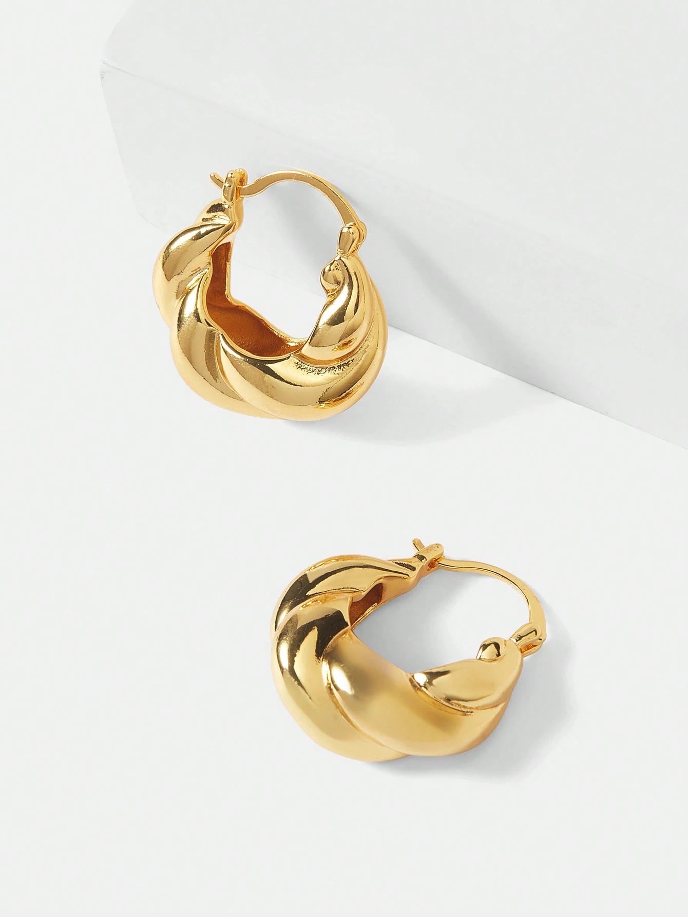 Heritage 18K Gold Plated Braided Studs