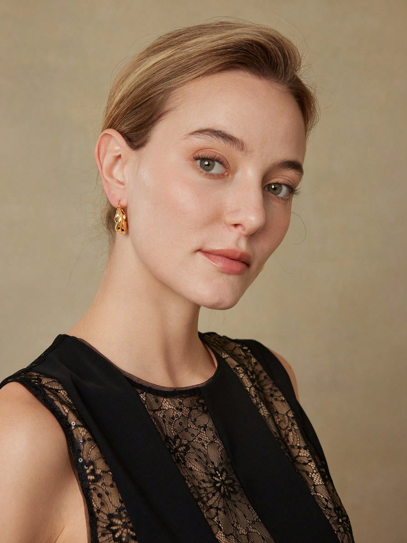 Heritage 18K Gold Plated Braided Studs