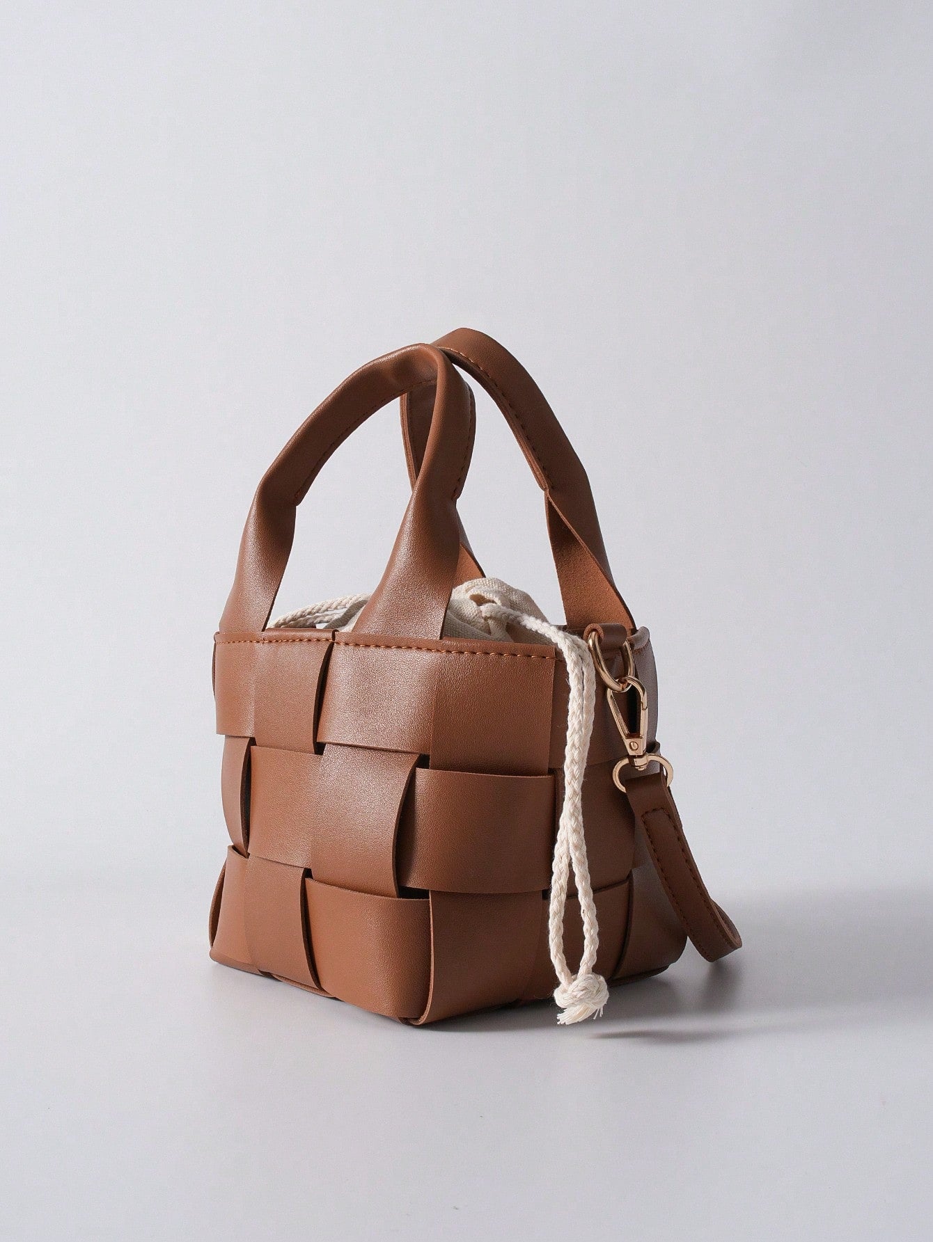 Woven Mini Top Handle Bag