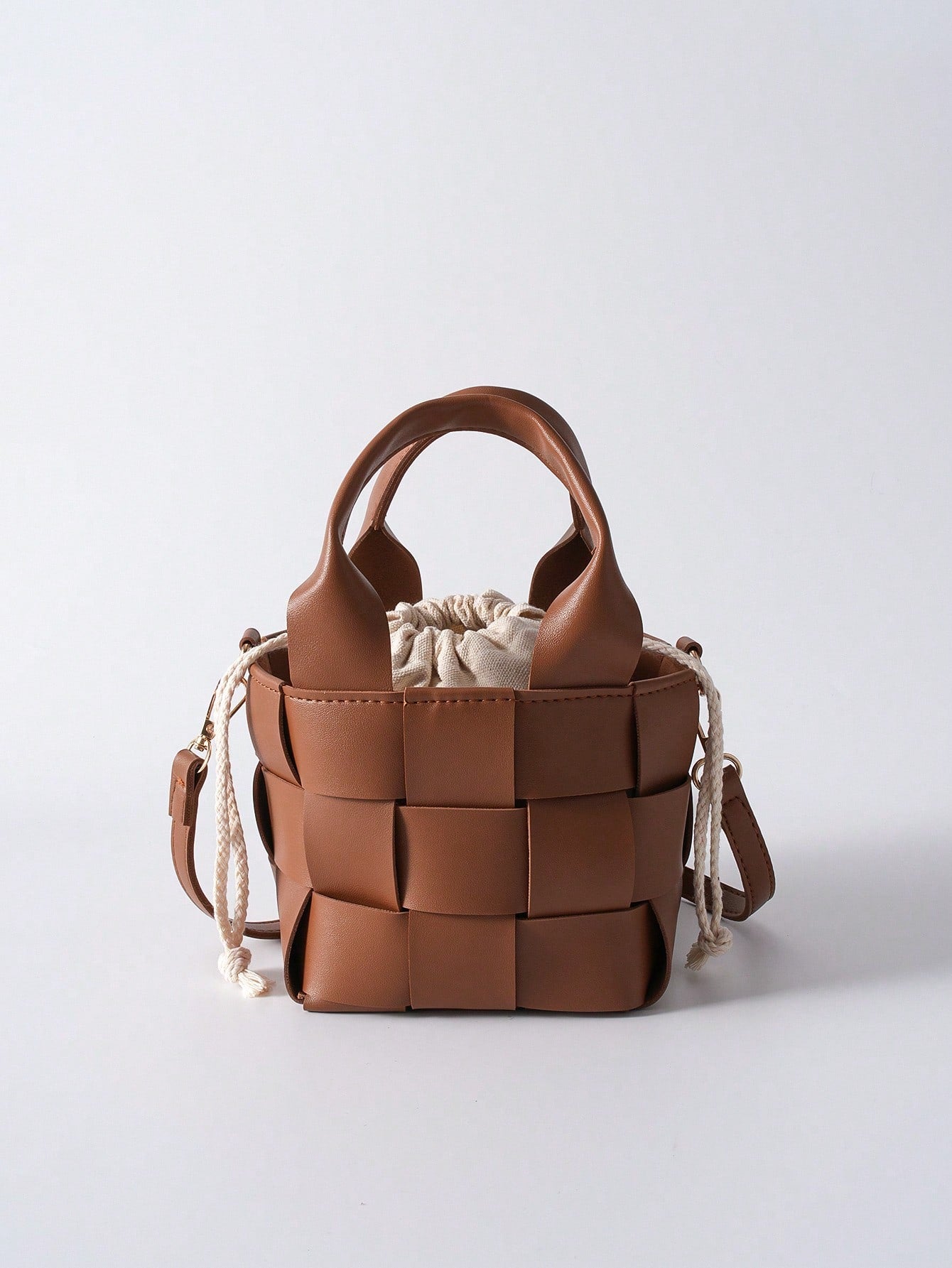 Woven Mini Top Handle Bag