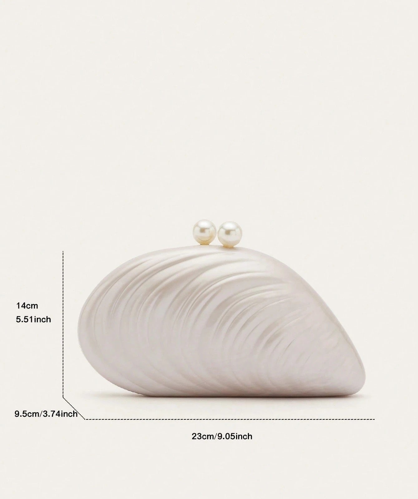 Pearl Shell Statement Clutch