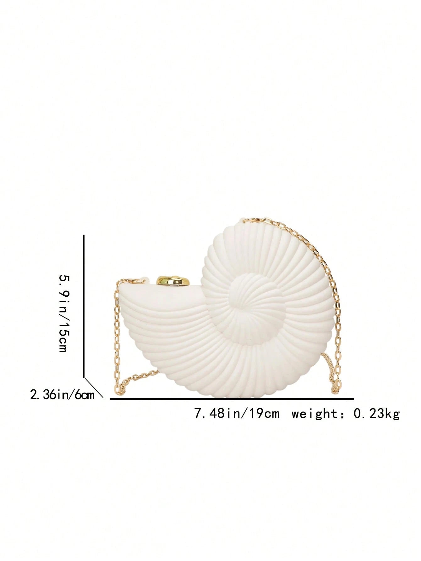 Spiral Shell Sculptural Mini Bag