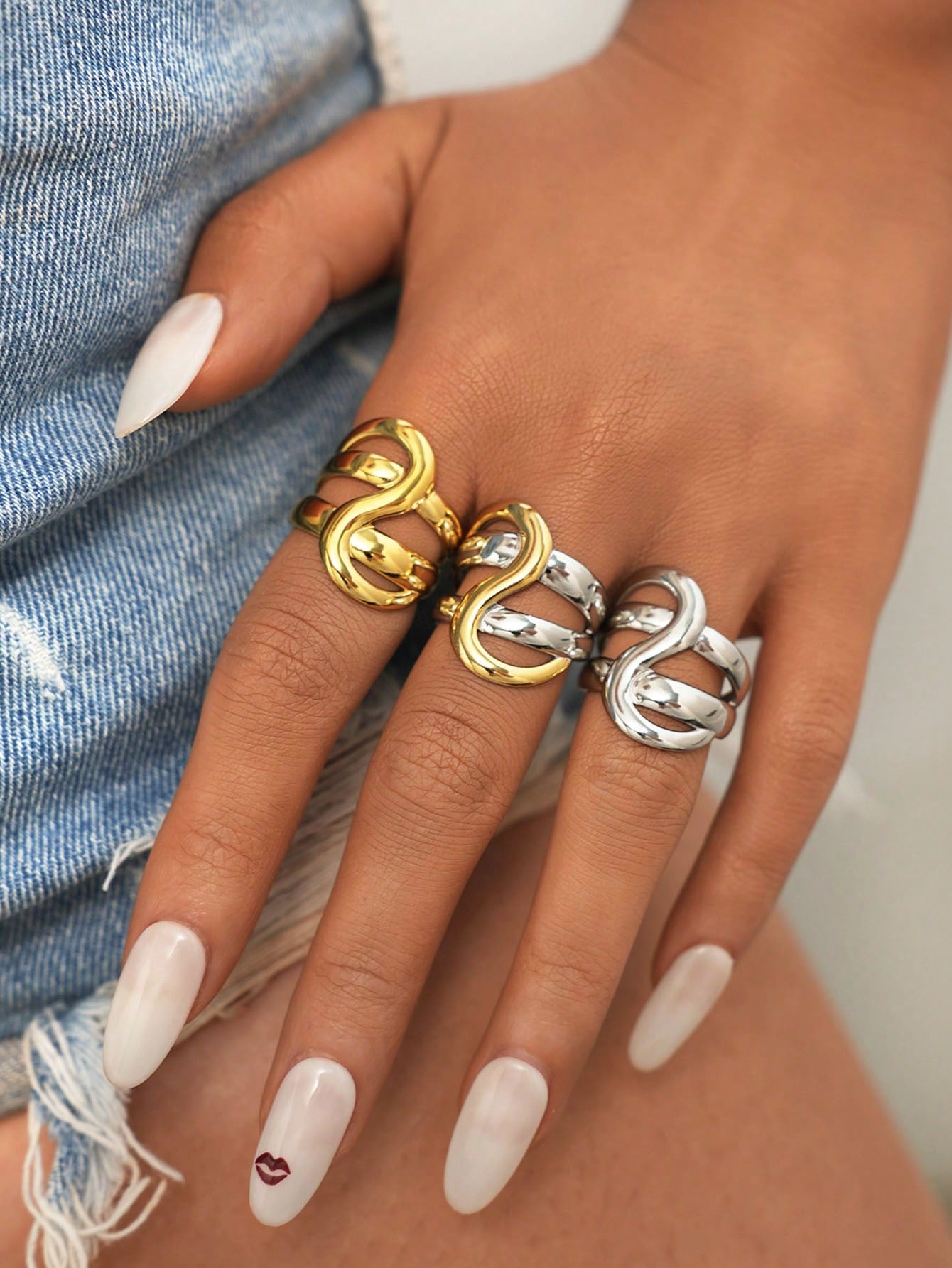 Eclipse Sculptural Adjustable Ring