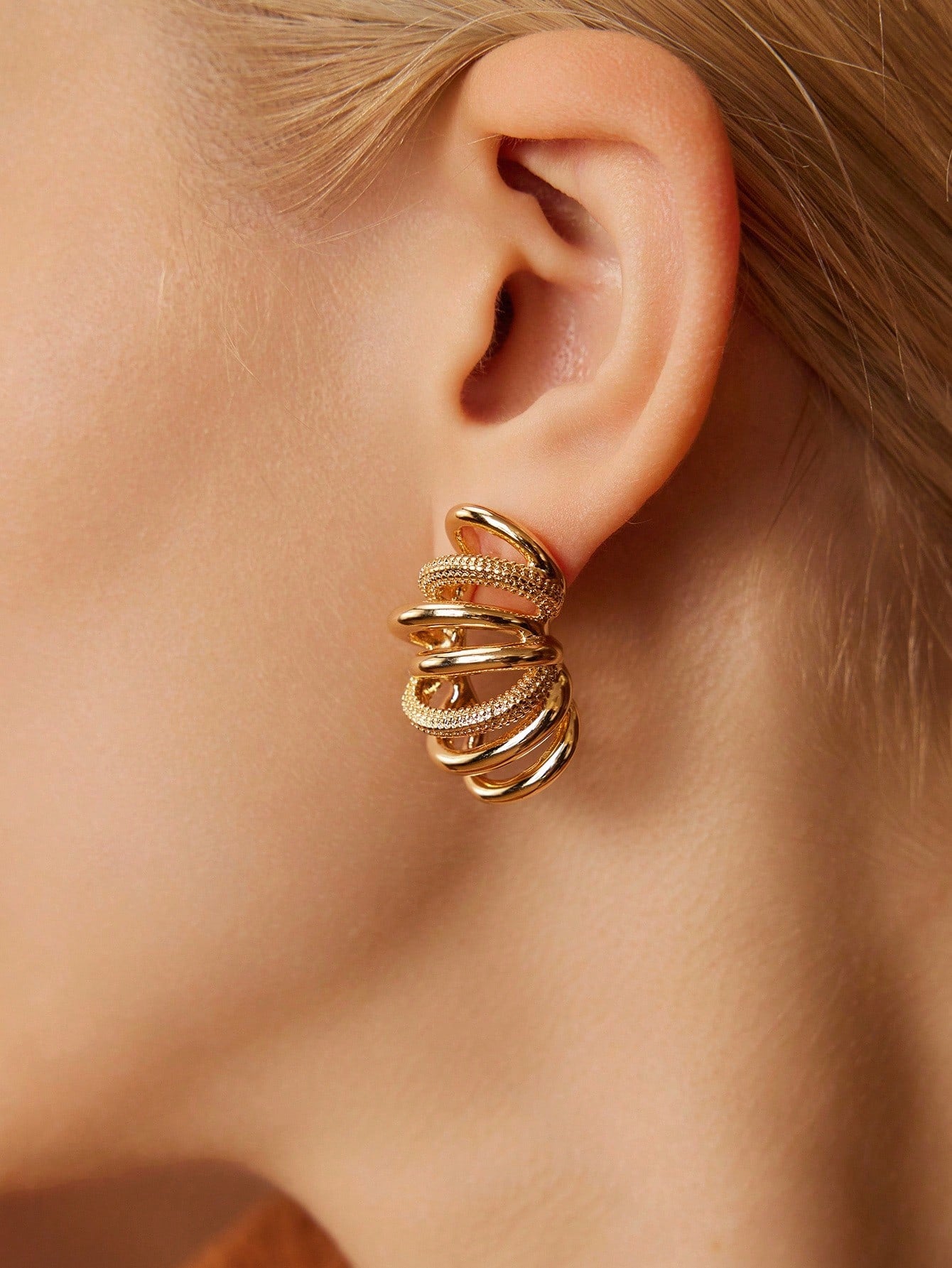 Sculptural Coil Statement Earrings