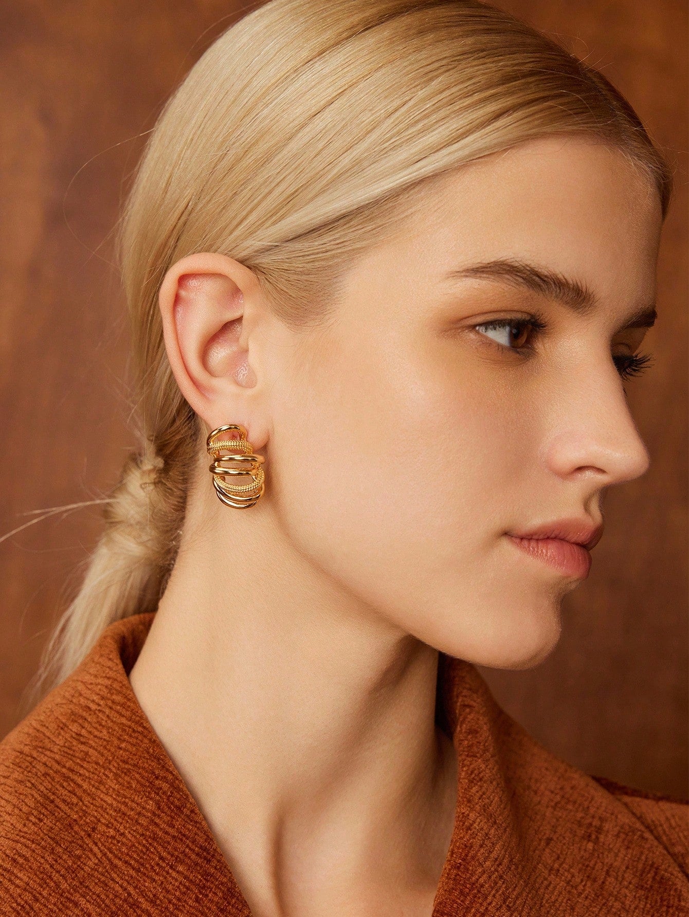 Sculptural Coil Statement Earrings