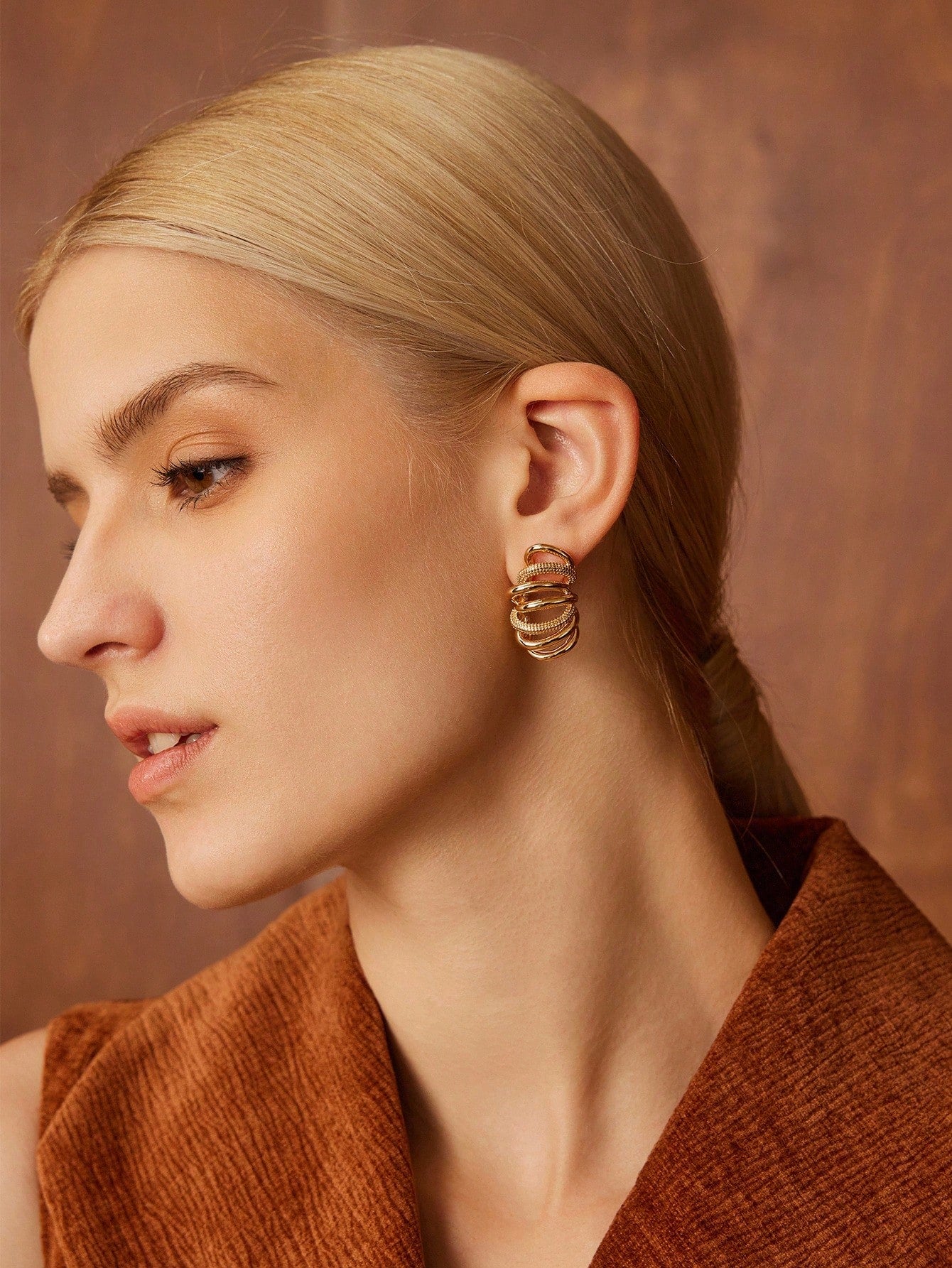 Sculptural Coil Statement Earrings