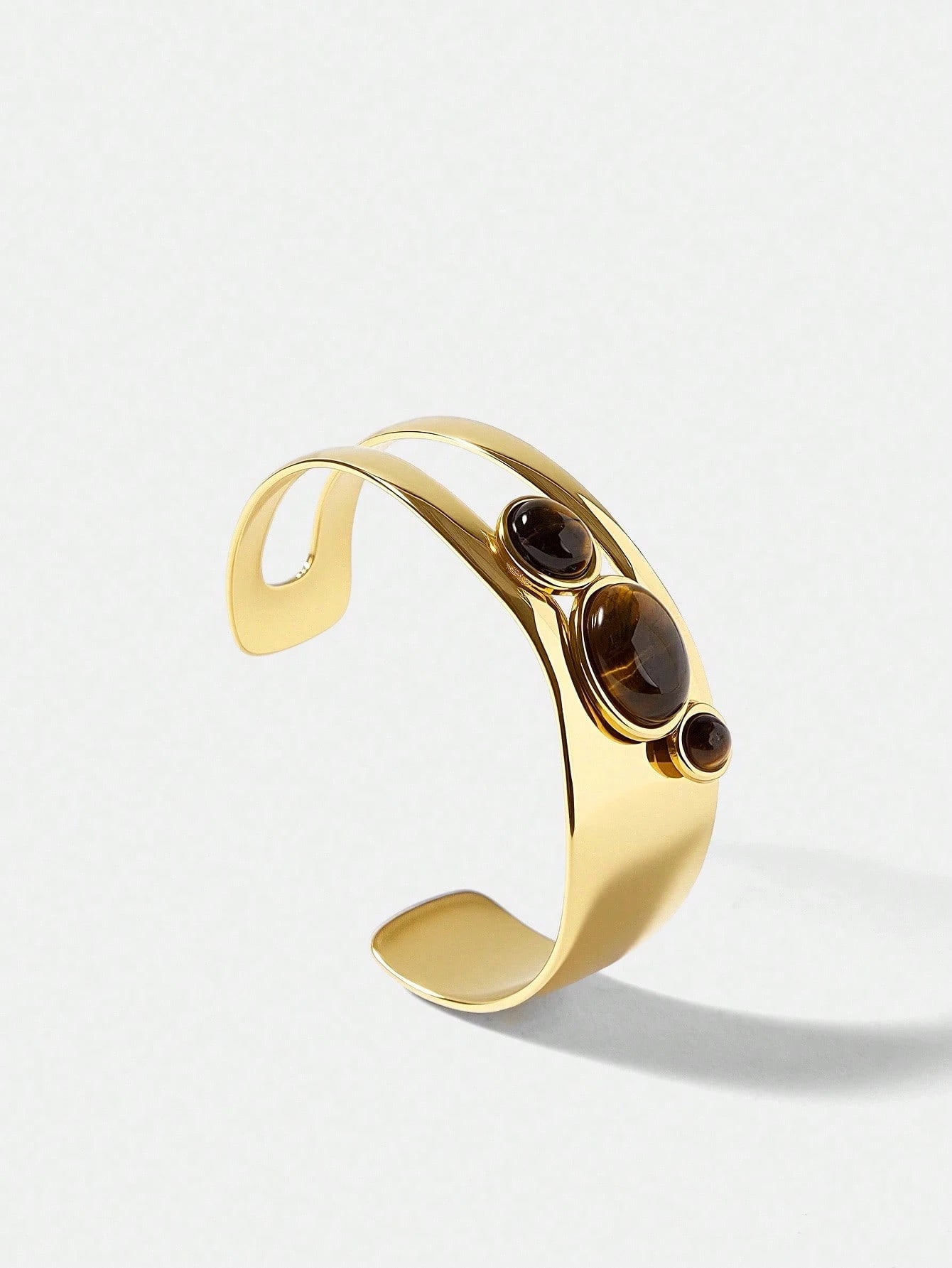 Sculpted Stone Cuff Bracelet