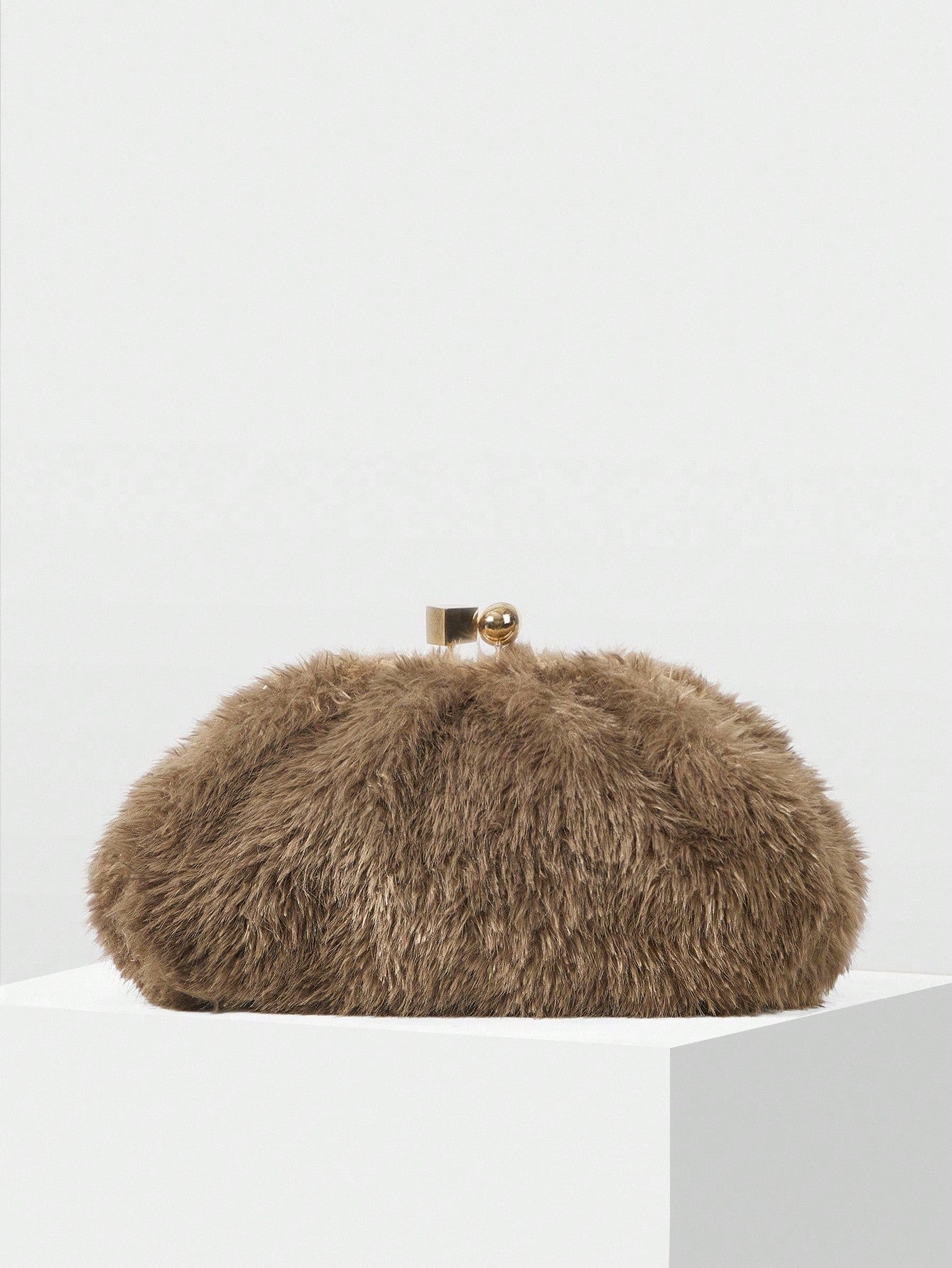 Faux Fur Statement Clutch – Winter Editorial Icon