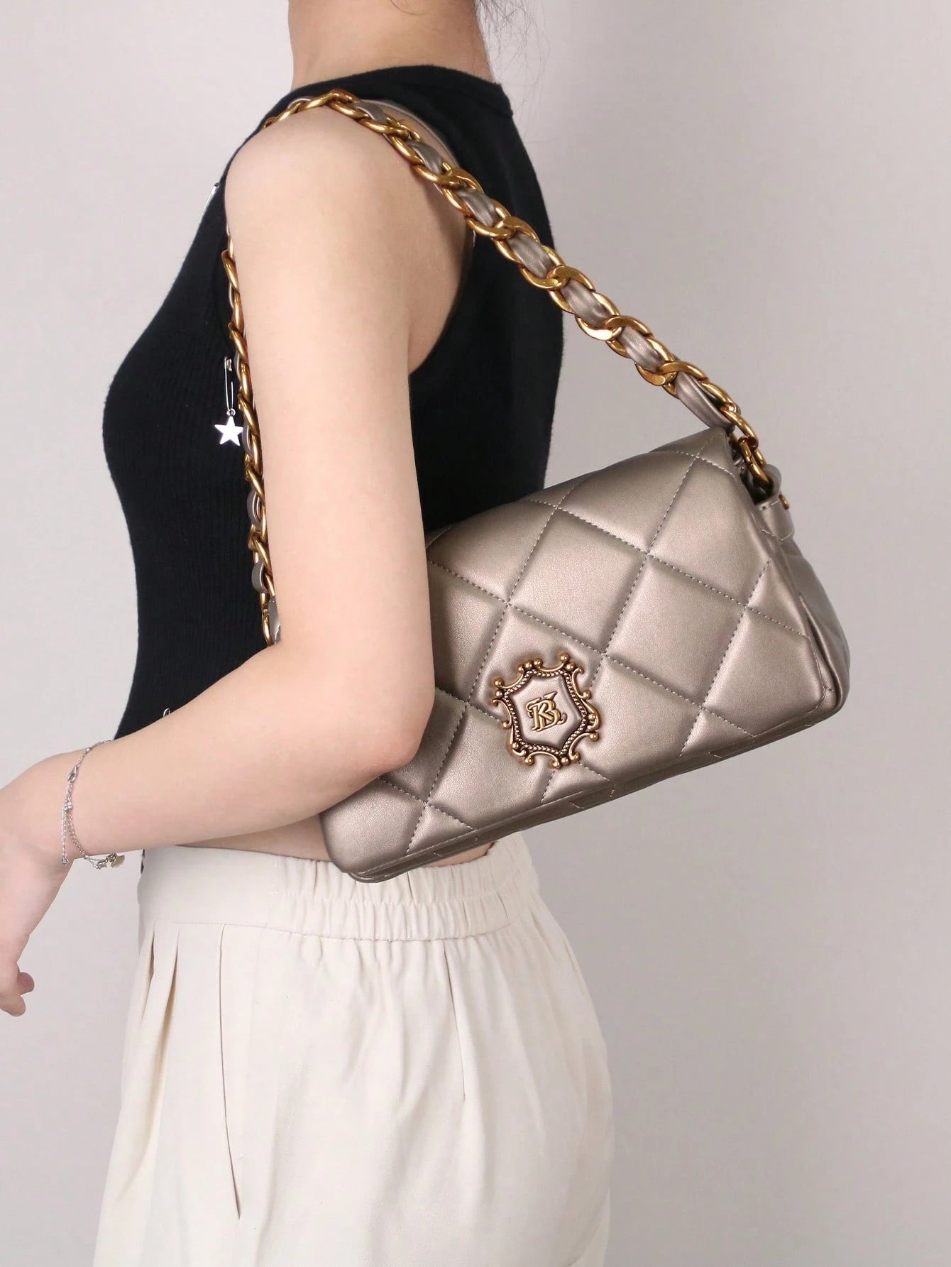 Quilted Chain Shoulder Bag