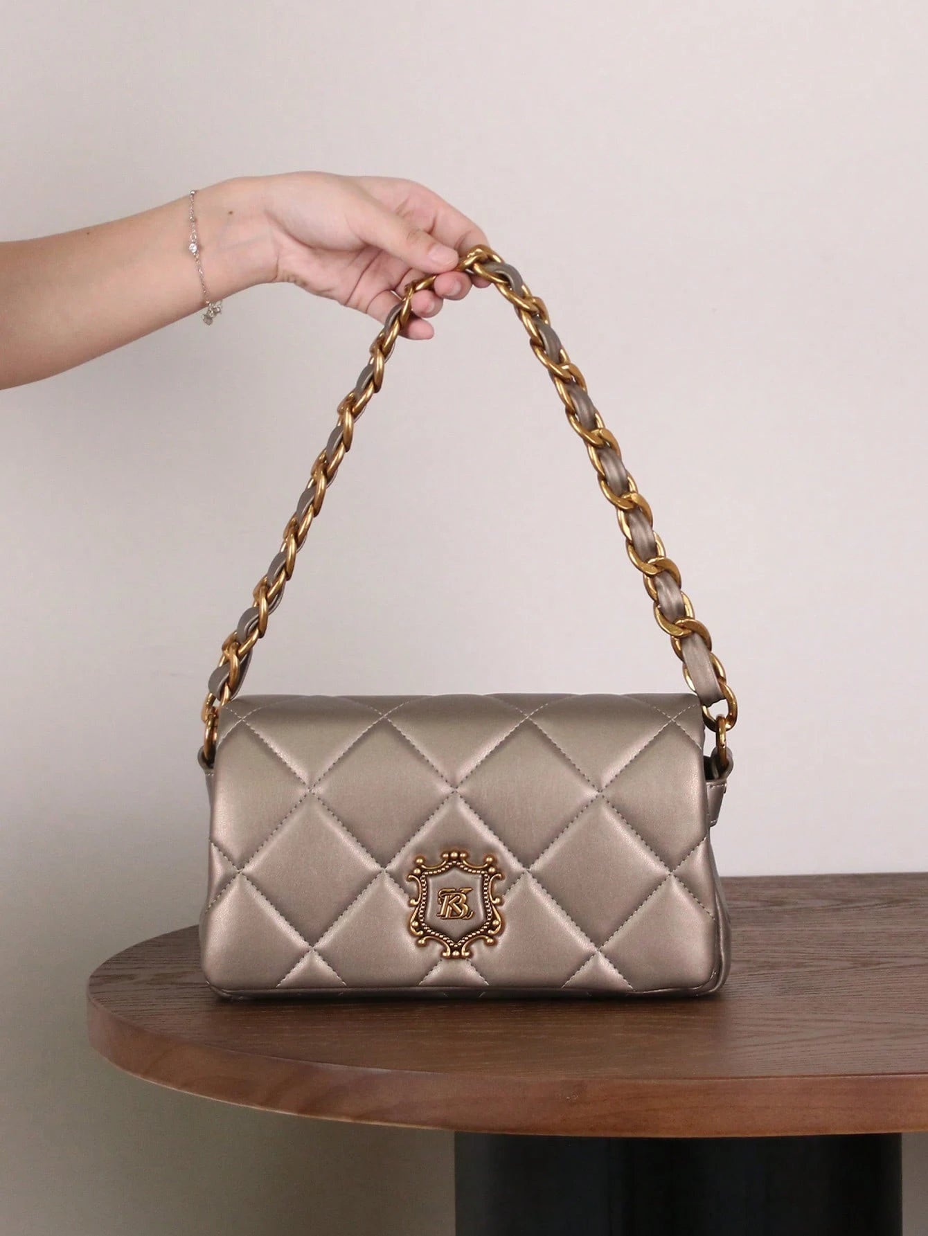 Quilted Chain Shoulder Bag