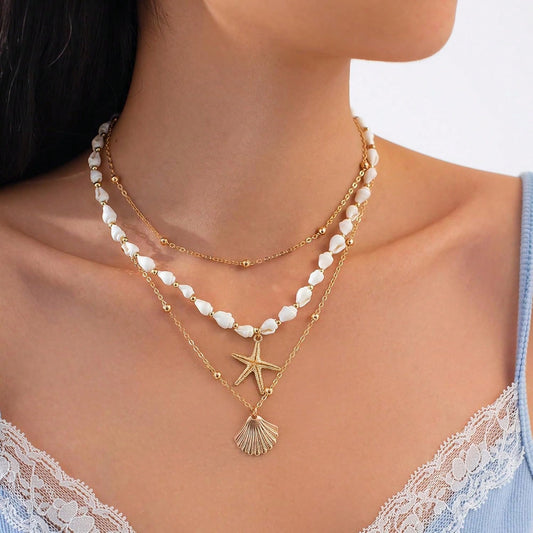 Oceanic Serenity Layered Pendant