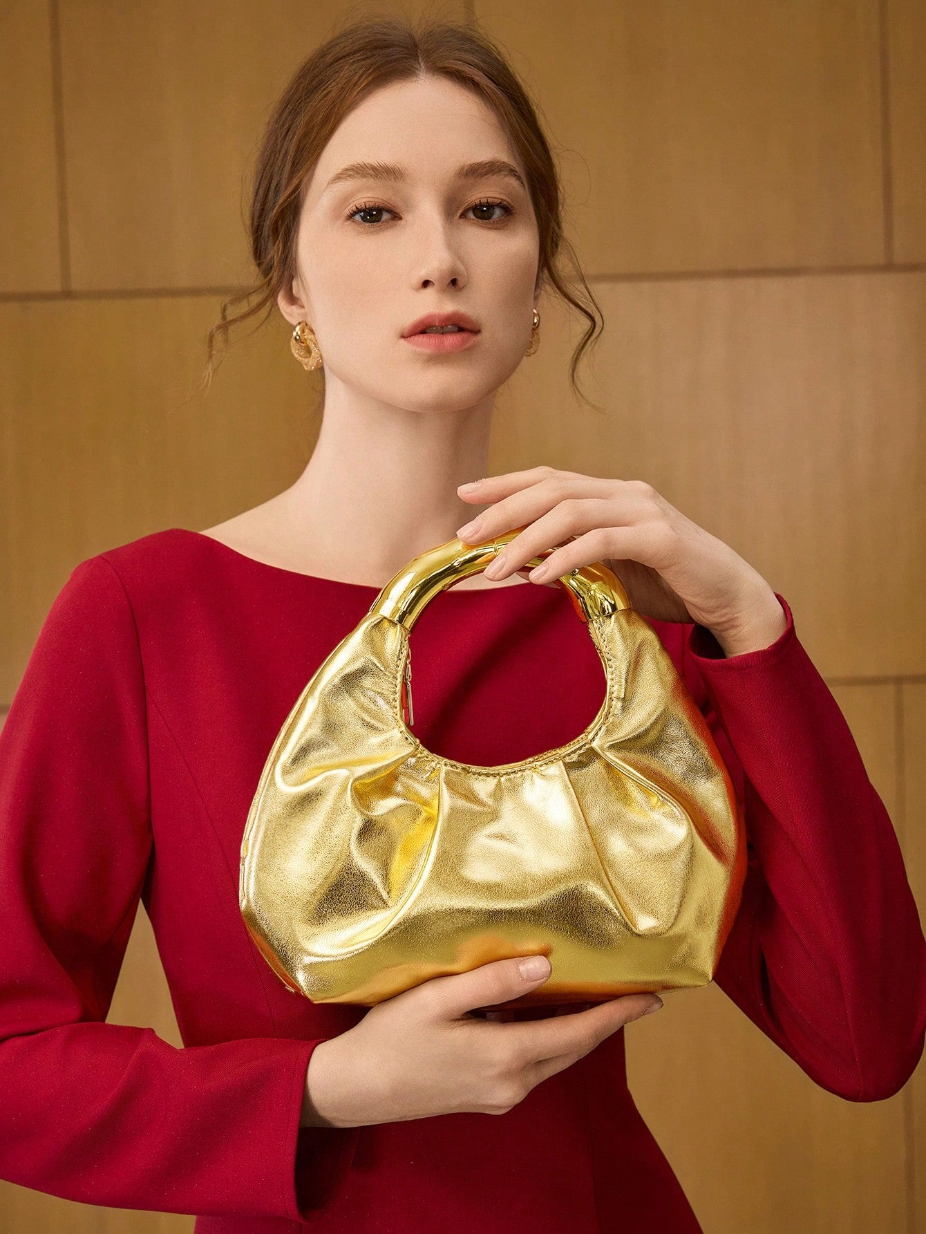 Sculpted Mini Handle Bag
