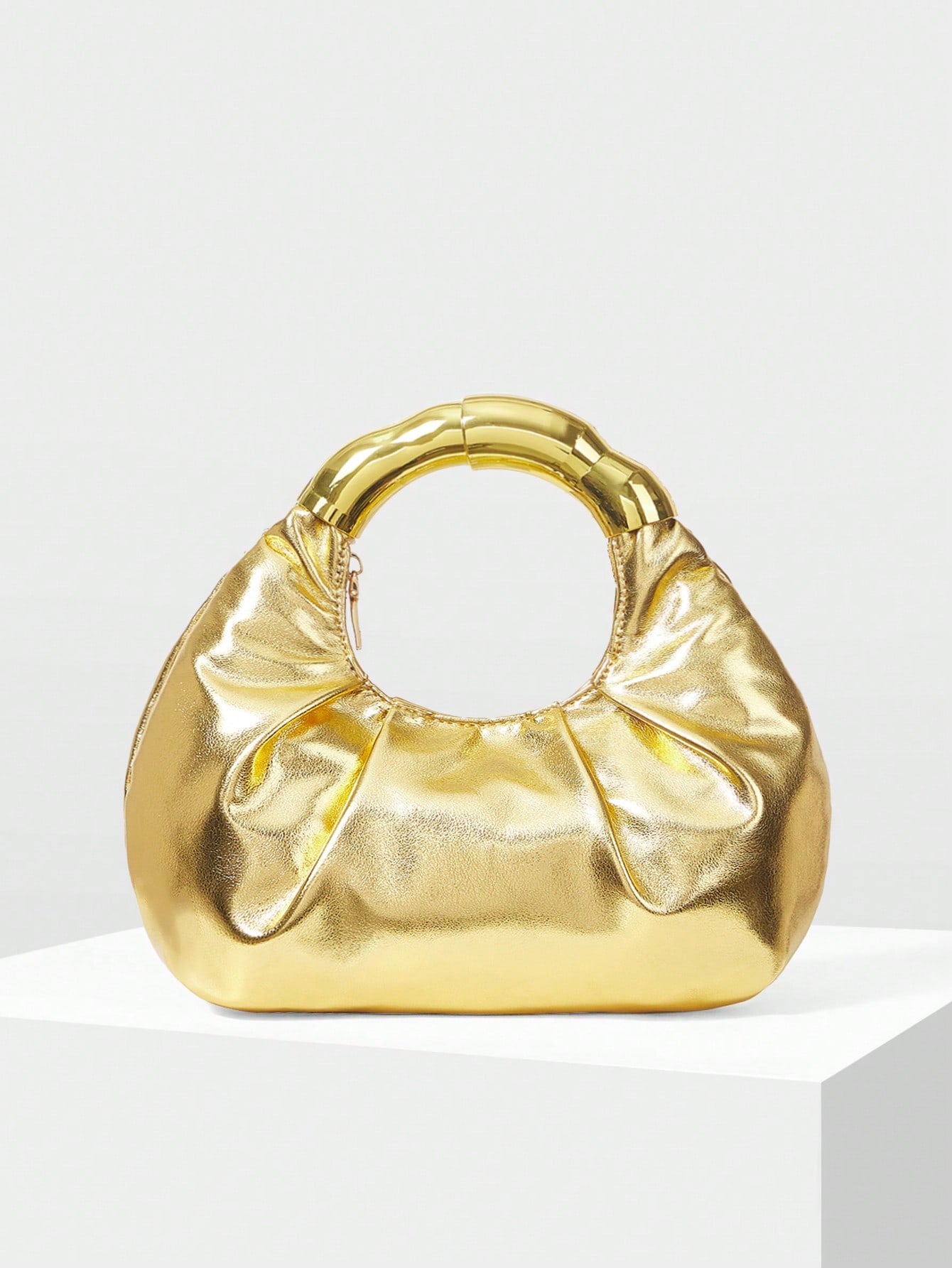 Sculpted Mini Handle Bag
