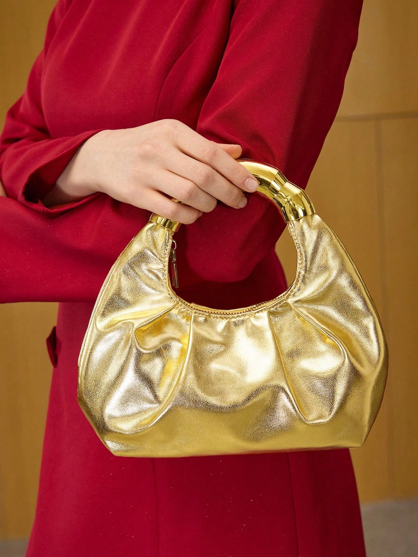 Sculpted Mini Handle Bag