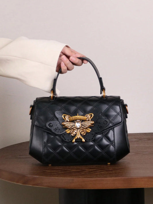 Aurelia Quilted Top-Handle Luxury Bag