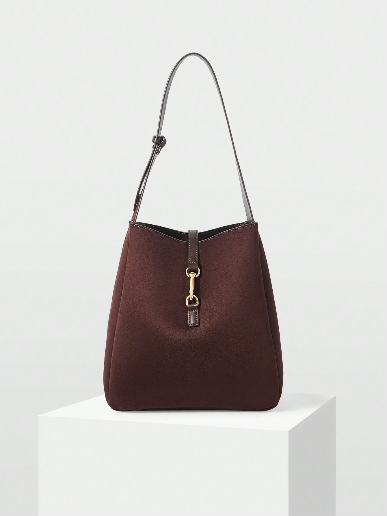 Quiet Form Leather Shoulder Bag