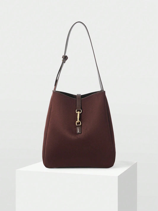 Quiet Form Leather Shoulder Bag