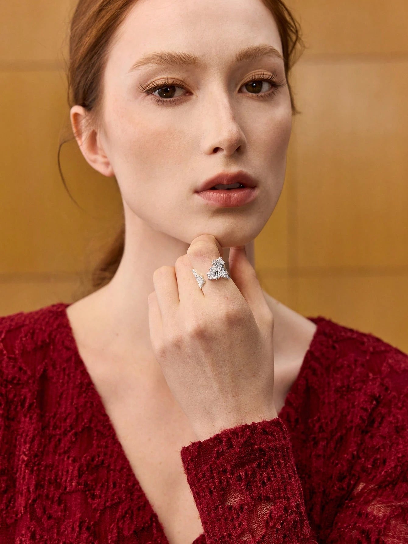 Modern Diamond Statement Ring