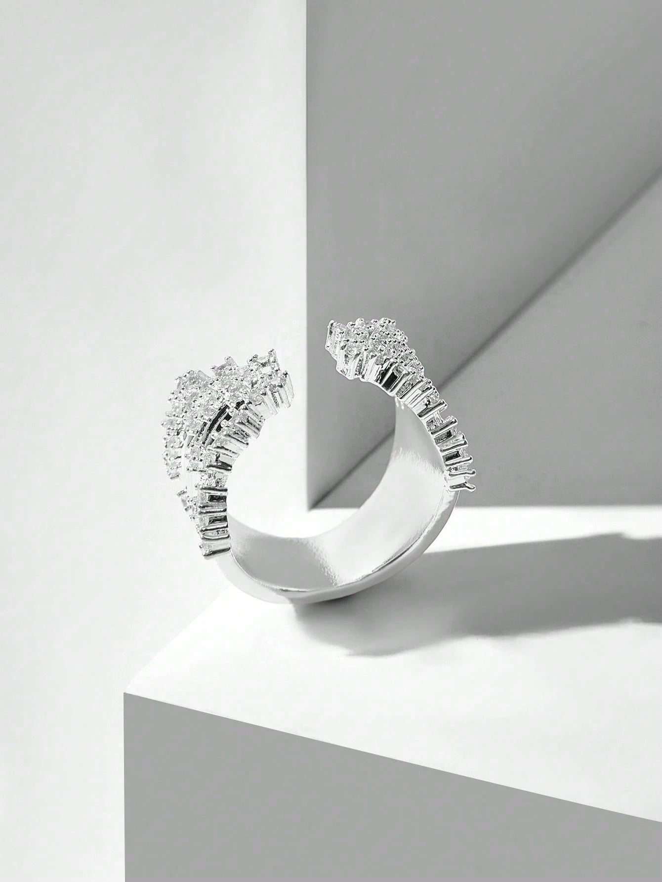 Modern Diamond Statement Ring