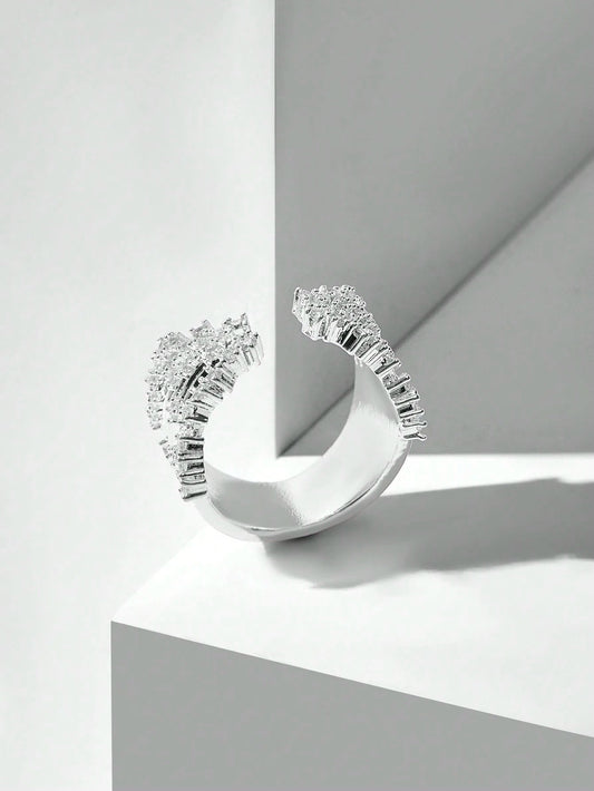 Modern Diamond Statement Ring