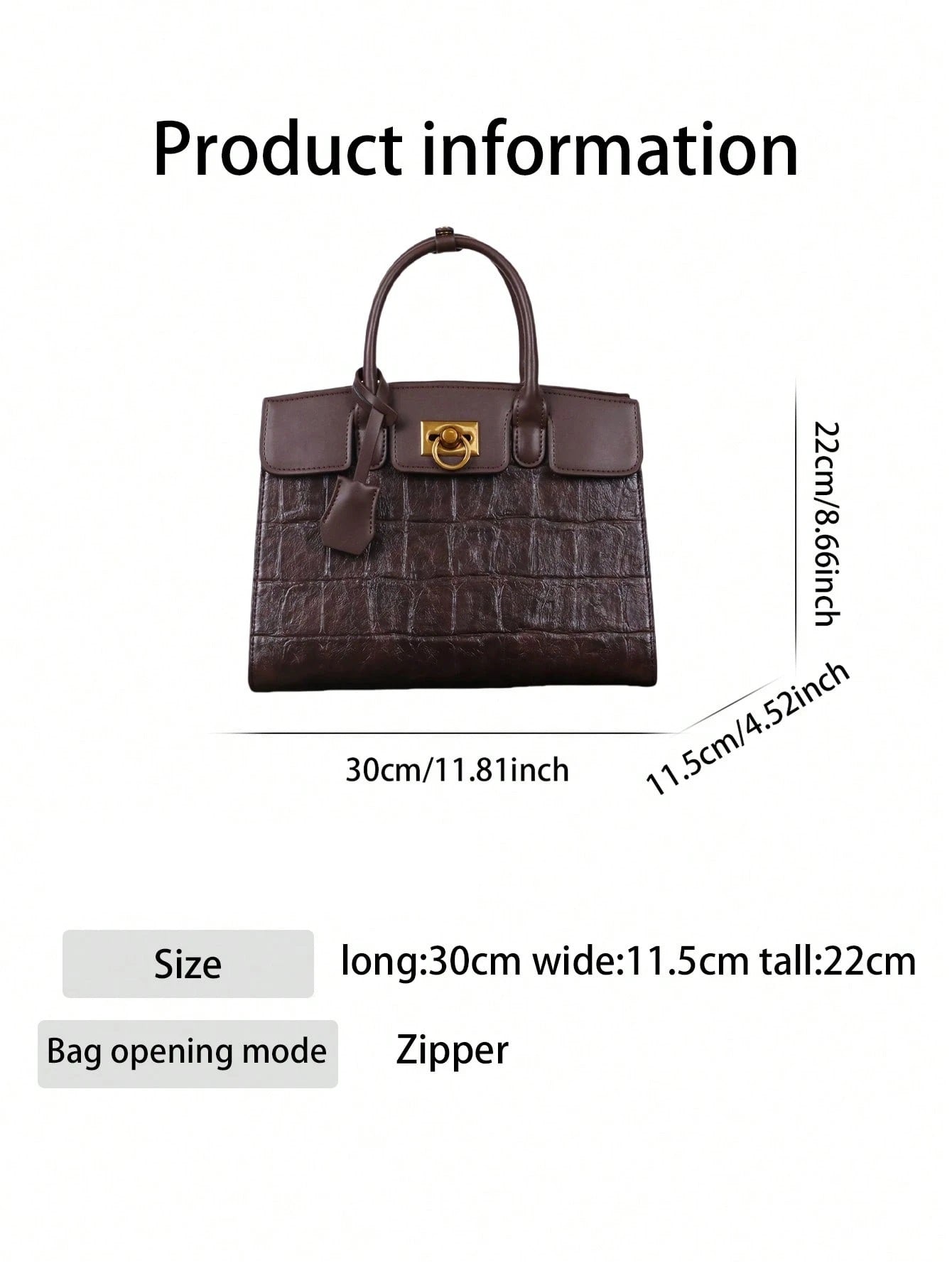 Structured Top Handle Luxury Bag