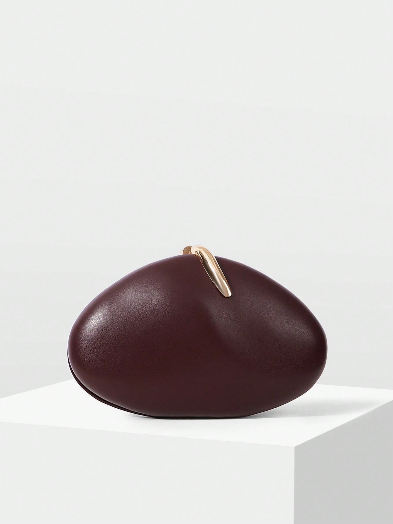 Sculptural Oval Clutch
