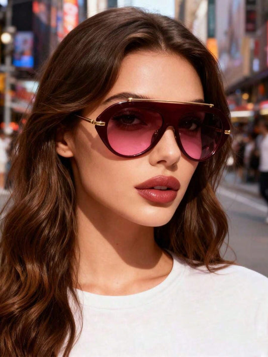 Luxe Geometric Statement Sunglasses