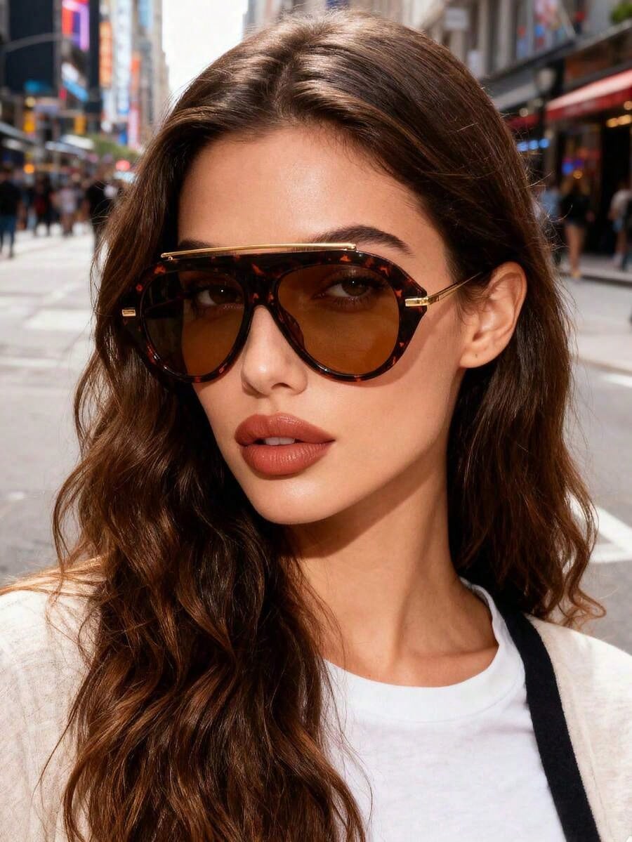 Luxe Geometric Statement Sunglasses