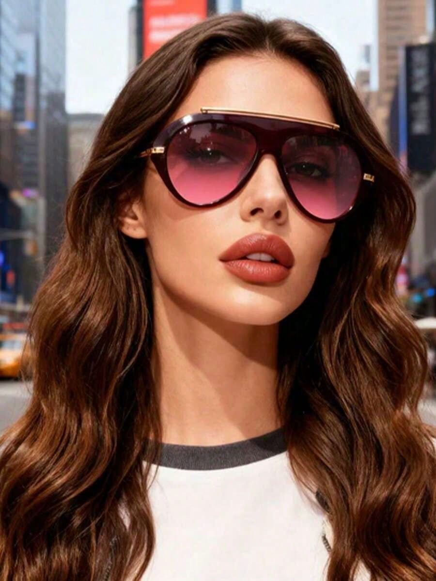 Luxe Geometric Statement Sunglasses
