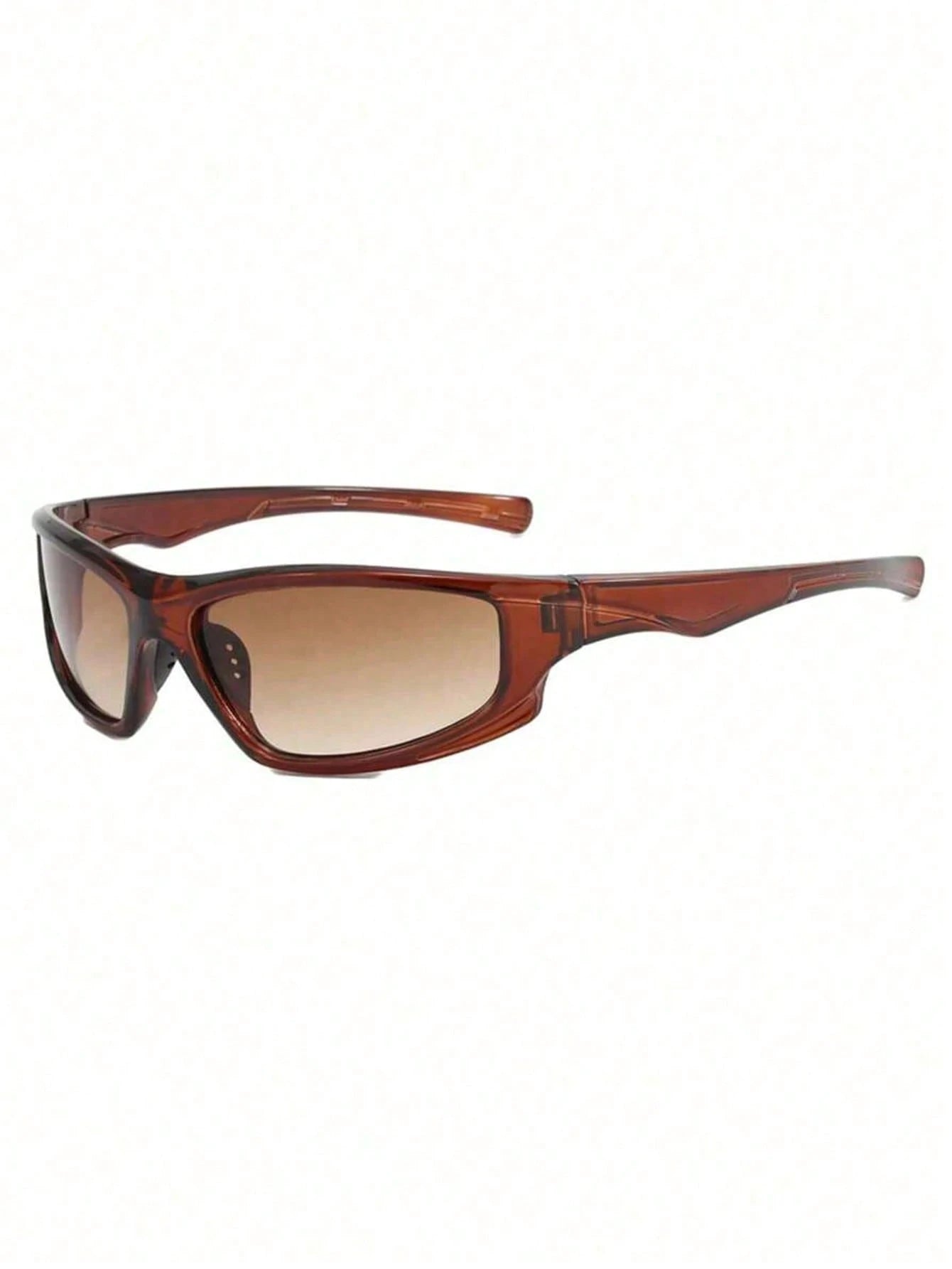 Amber Veil – Sculpted Retro Sunglasses