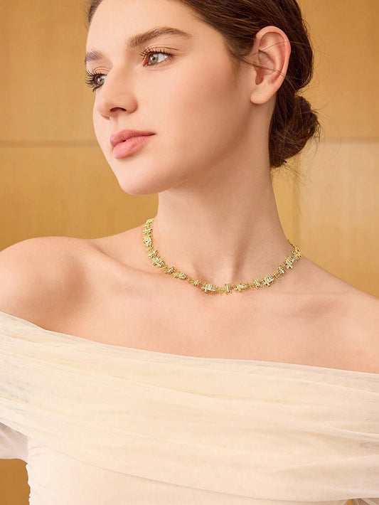High-Jewelry Pavé Link Statement Choker