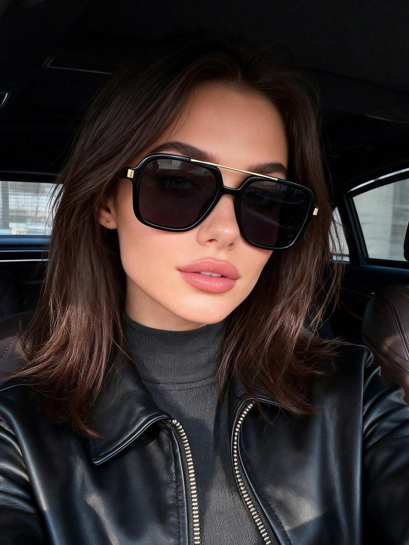 Noir Héritage – Black & Gold Old Money Sunglasses